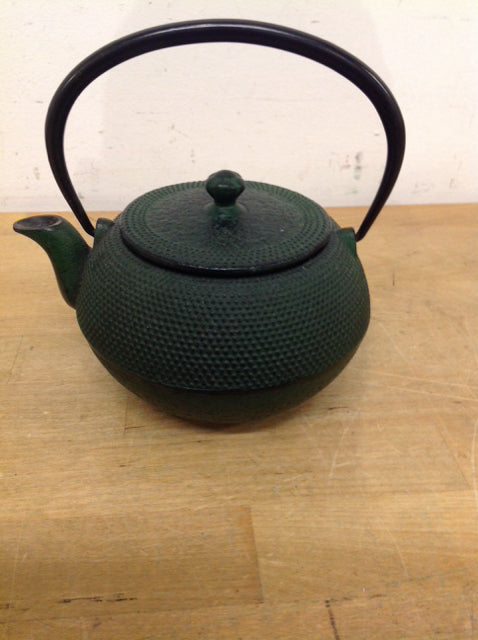 Green Metal Teapot