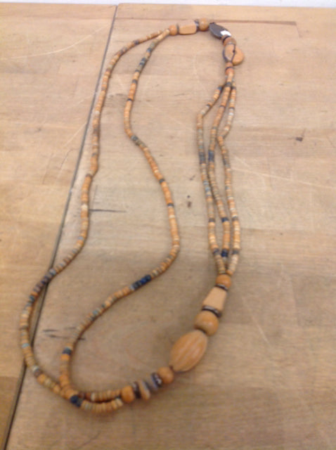 Necklace- Multi Brown Beaded Stands
