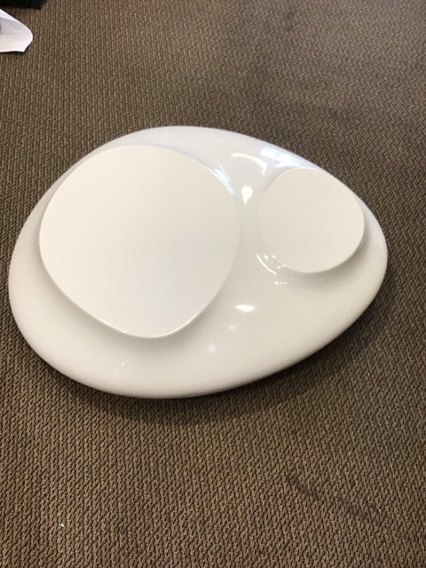 Roche Bobois Low White Fiberglass Coffee Table