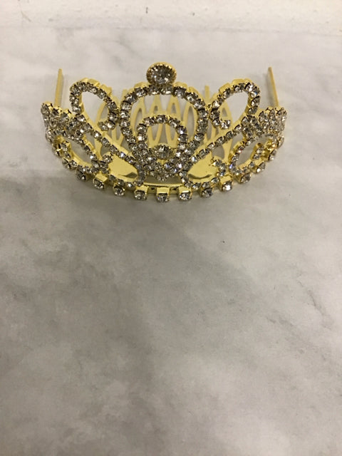 Gold & Rhinestone Tiara