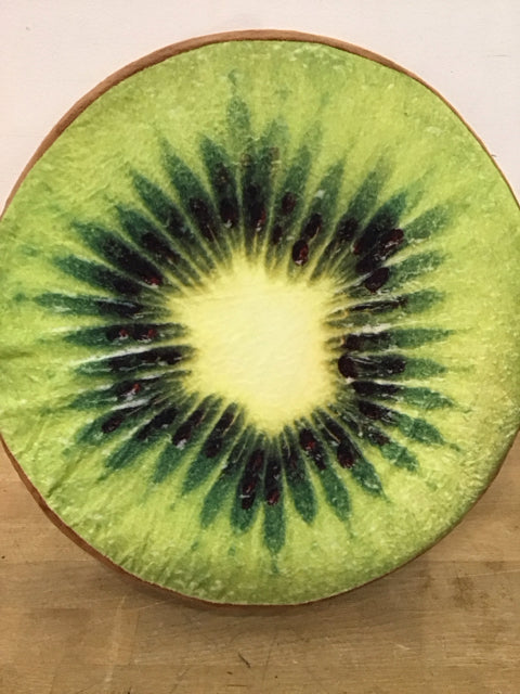 14" Round Kiwi Pillow