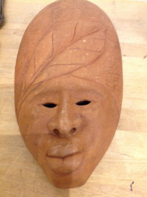 17" Wood Carved Mask