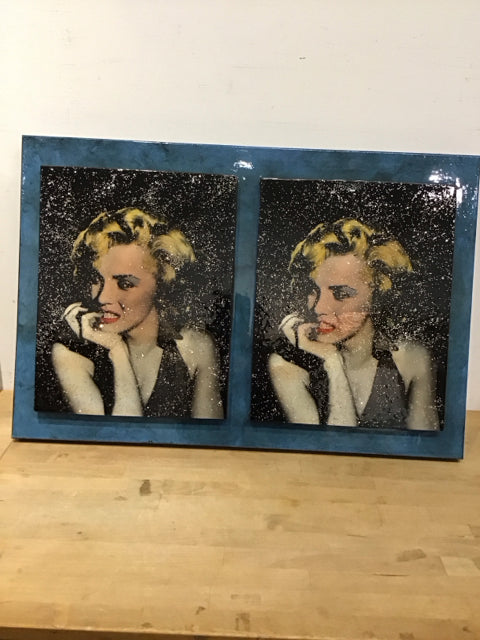 36"x24" Double Marilyn Monroe II Acrylic Art