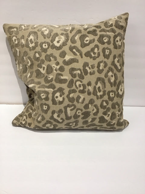Tan Leopard Spot Pillow