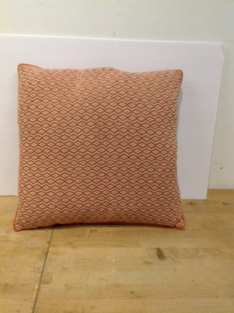 Tan/Orange Weave Pillow