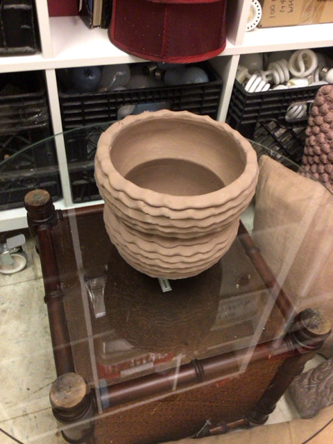 Bo Concepts Small Brown Wavy Pot