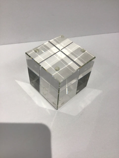 Glass Display Cube