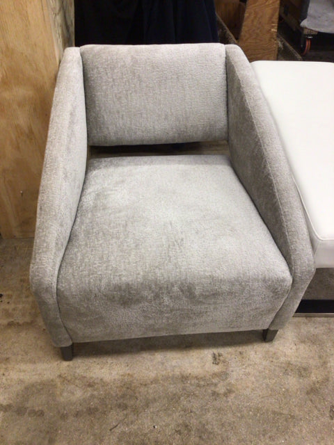 Tomlinson Silver Fabric Arm Chair
