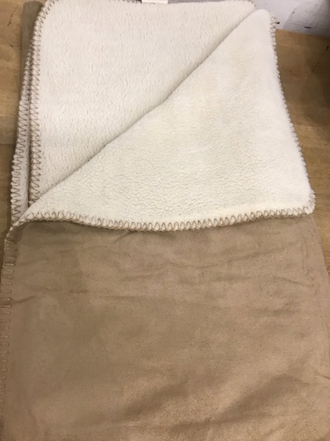 40" Beige Micro Fiber Throw