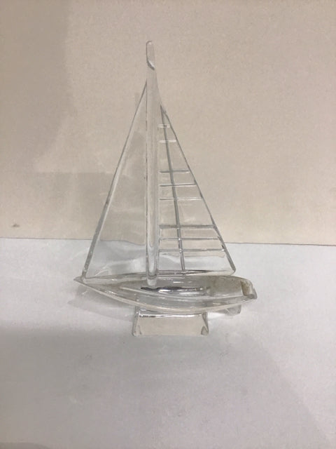 8" Glass Sailboat