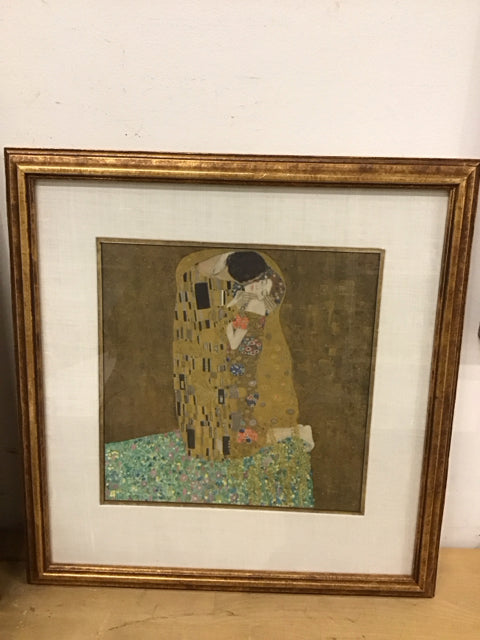 18" Sq. "The Kiss" Art