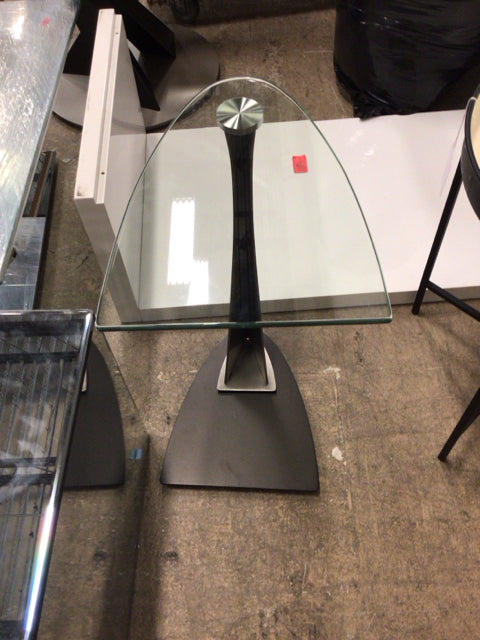 18" Glass Top End Table