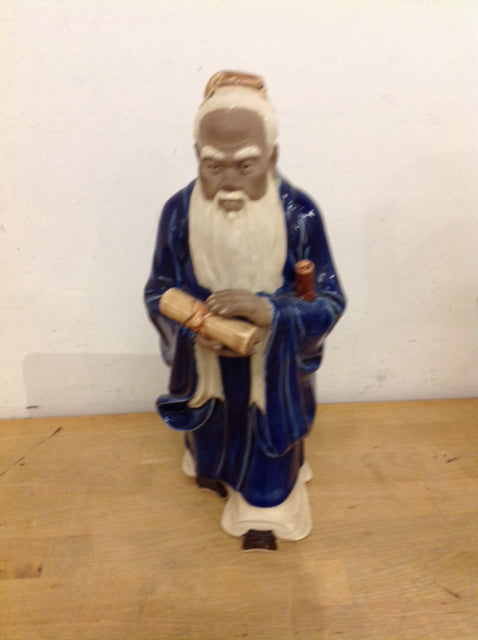 15" Vintage Asian Ceramic Mud Man