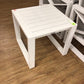 23.50" X 21.12" AS-IS City Furniture Linear2 White Aluminum End Table(Knicks)