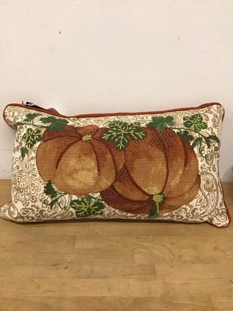 23"x12" Lumbar Pumpkin Pillow