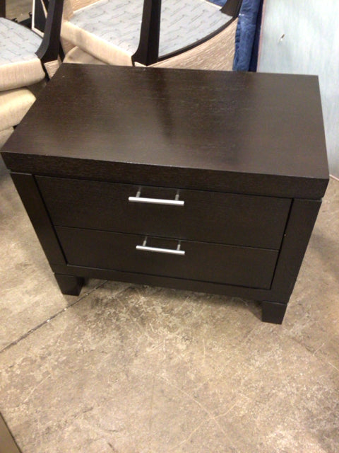Casana Dark Brown Two Drawer Nightstand