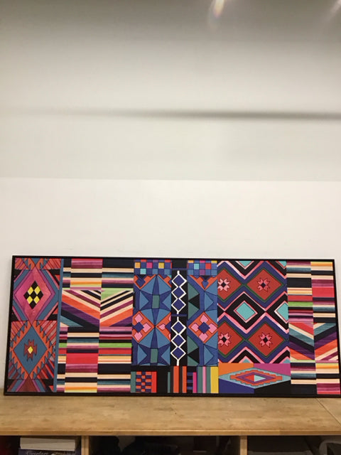 90"x38" "Tribal" By Nikki Chu Art