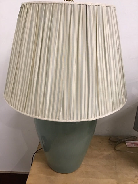 28" Celadon Crackle Ginger Jar Table Lamp