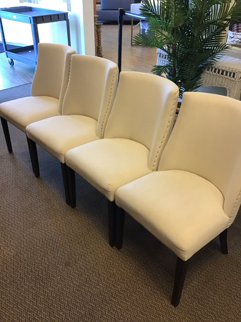 Set/4 RH Ella Dining Chairs AS-IS Spot on One Chair