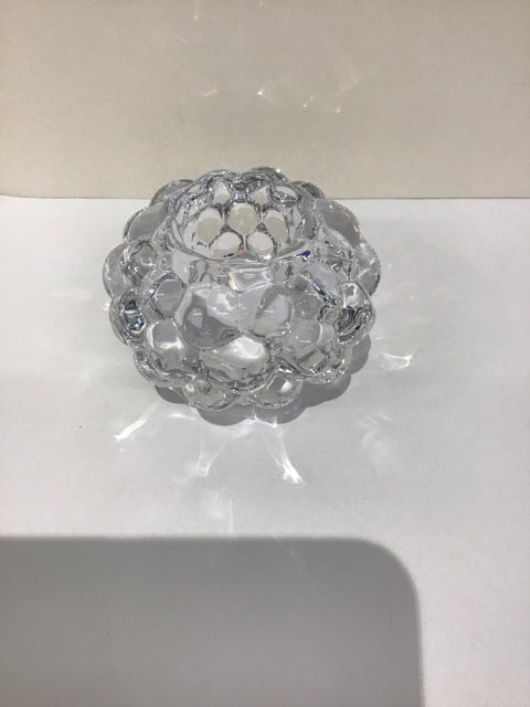 Orrefors Crystal Bubble Candle Holder
