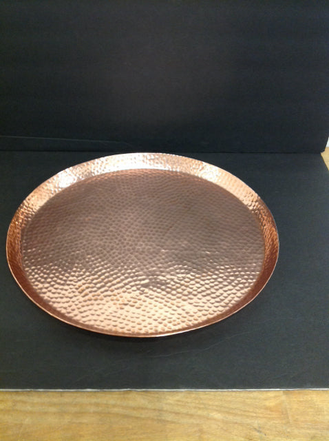 15"R Copper Tray
