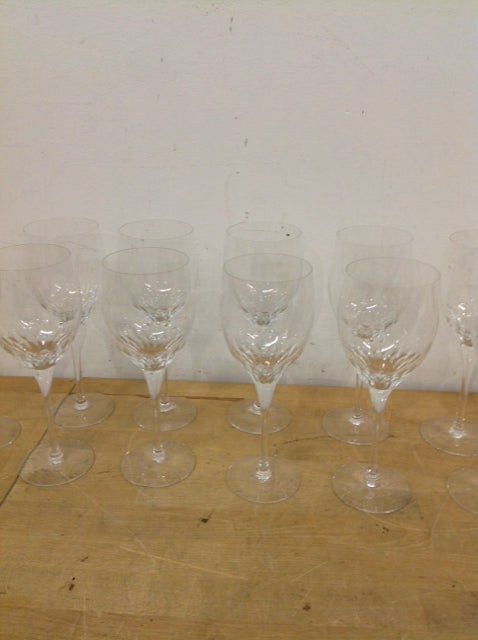 Set Of 11 Orrefors Prelude Goblets