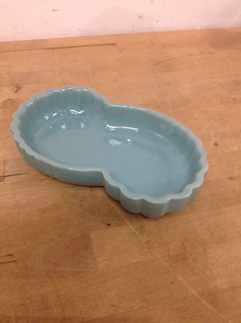 Bowl- 9" Haeger Aqua Pottery