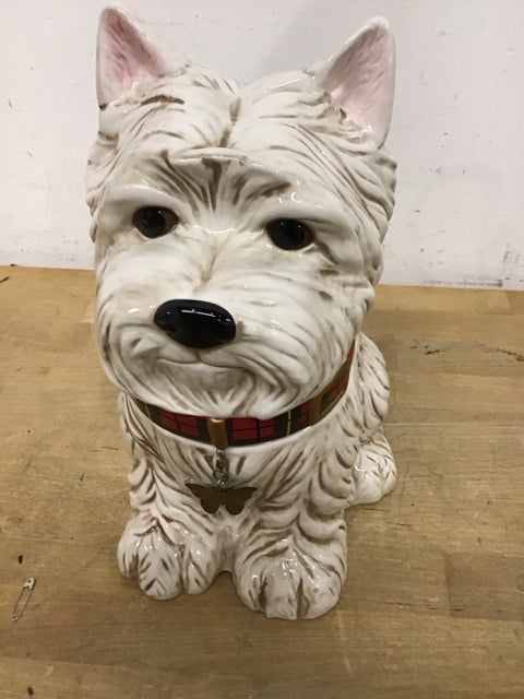 11.5" Yu Yu Westie Dog Cookie Jar