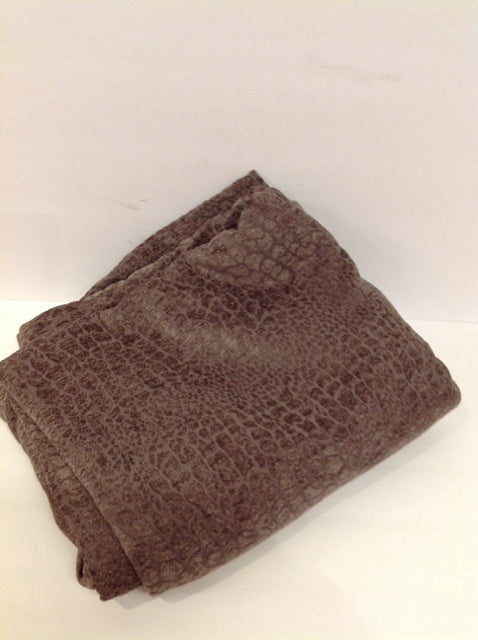King Dark Taupe Embossed Reptile Coverlet