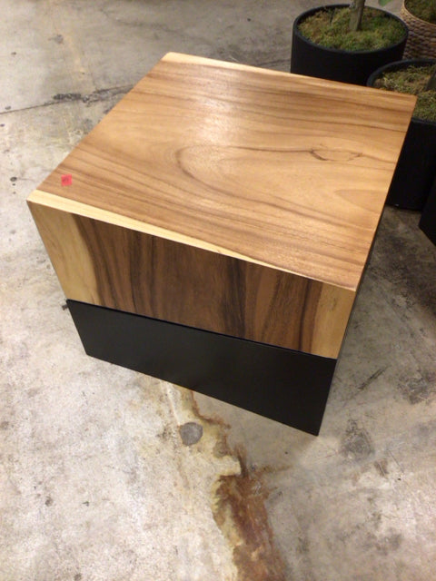 24" Square Phillips Collection Geometry Solid End Table