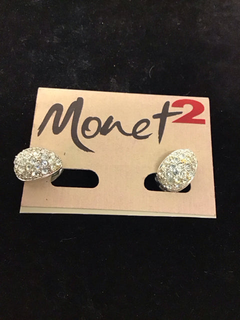 Silver Monet 2 Clip-On Earrings