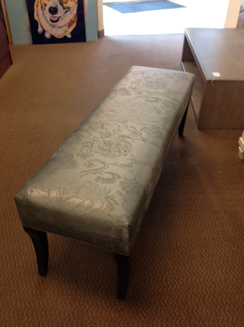 60x20 Ethan Allen Upholstered Fabric Bench