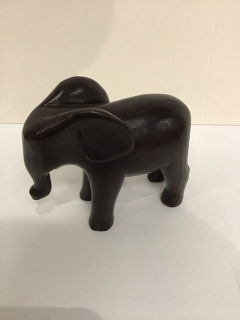 Dark Wood Carved Elephant
