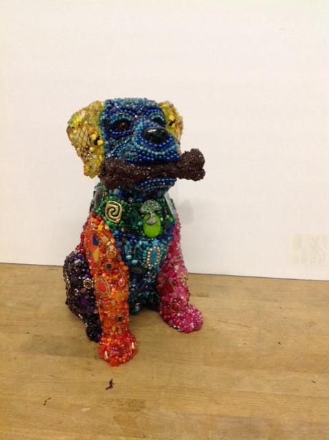 14"x9" Dog Pop Art "My Bone" By Susan David