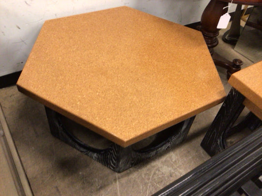 36.22" W × 42.13" D × 16.54" Jonathan Adler Coliseum Cork Top Cocktail Table