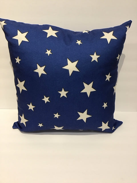 Blue Pillow w/White Stars