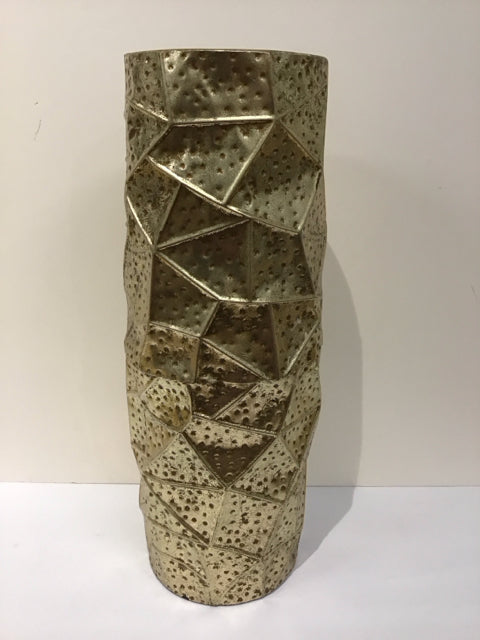19" Gold Metal Umbrella Stand