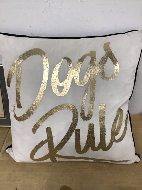 20" Nicole Miller Dogs Rule Pillow
