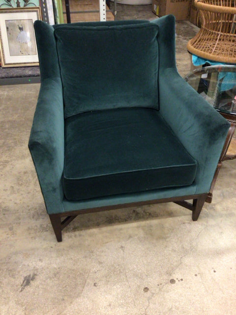 Hickory Chair Furniture Forest Green Arm Chair