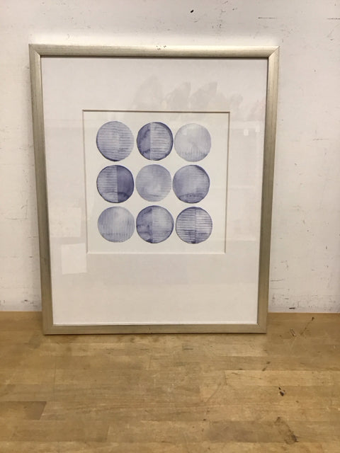 18x22 Framed Grace Popp "Soft Circles" Print on Paper