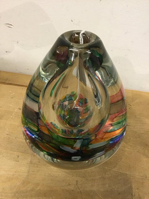 8" Gary Beecham Art Glass Figure Signed