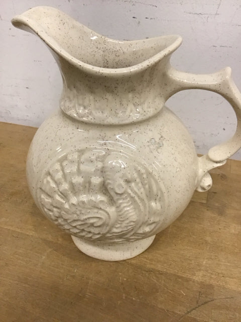 9.5" Ceramic Turkey Pitcher