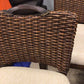 AS-IS Pair Of Largo International Woven Bar Stools(Wear On Rattan)