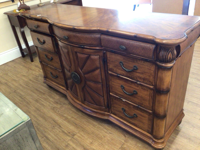 RTG Cindy Crawford Wood Dresser W/Mirror