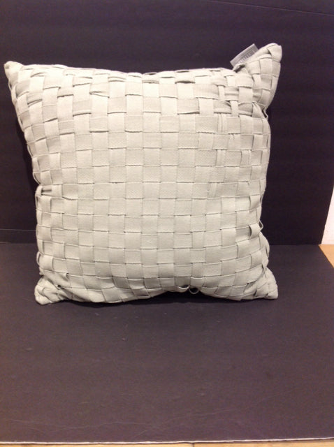 Green Ribbon Weaved Pillow
