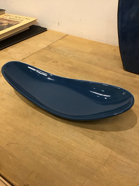Blue Oval Bowl