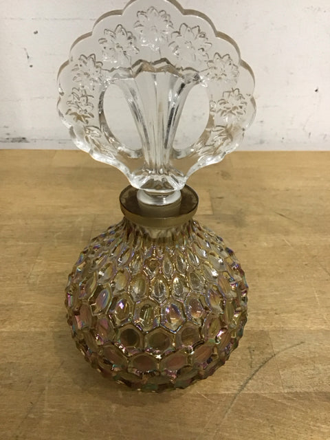 7" Fenton Perfume Bottle "Hobnail Opalescent"