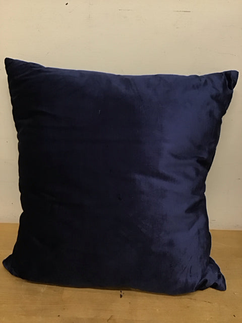 23" Blue Velvet Pillow