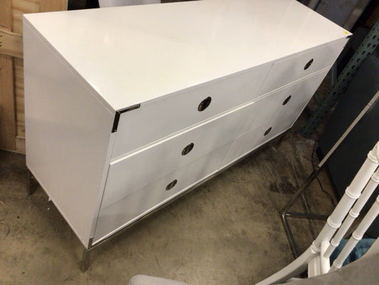 West Elm Malone Campaign Storage Six Drawer Dresser