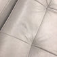 AS-IS Williams & Sanoma James Grey Leather Chair & Ottoman(Ottoman Discolor)